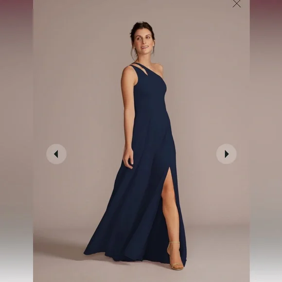David's Bridal | Dresses | Davids Bridal Marine Color Size 8 Bridesmaid  Dress | Poshmark